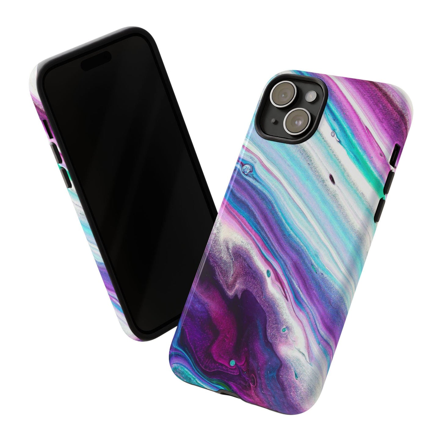 Marble Look Phone Case Multicolor Realistic Stone like Protective Case for most newer phones