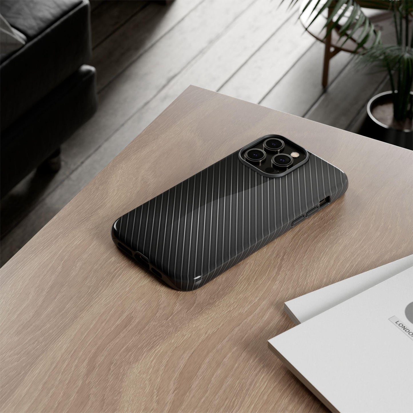 Carbon Fiber Tough Case, CF Print Protective Cover for Phones, Apple Android, High Tech Design