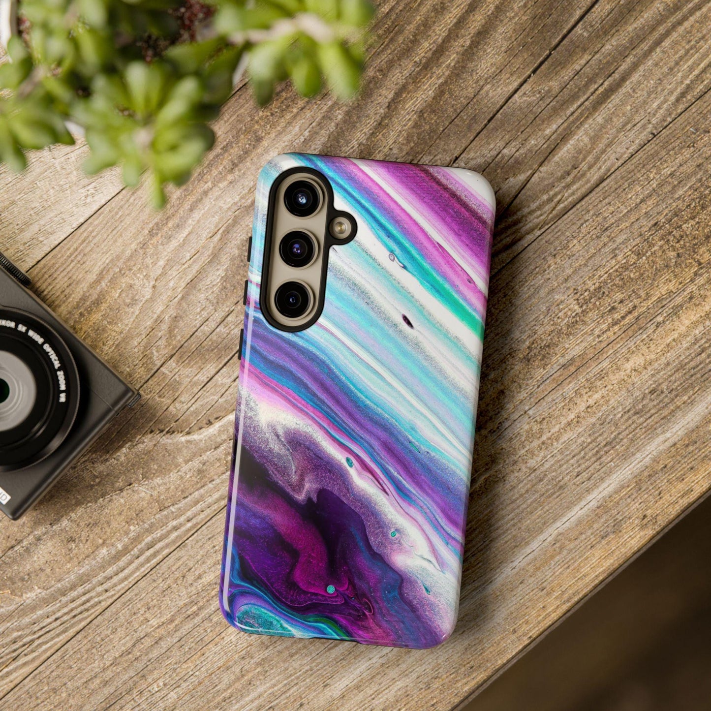 Marble Look Phone Case Multicolor Realistic Stone like Protective Case for most newer phones