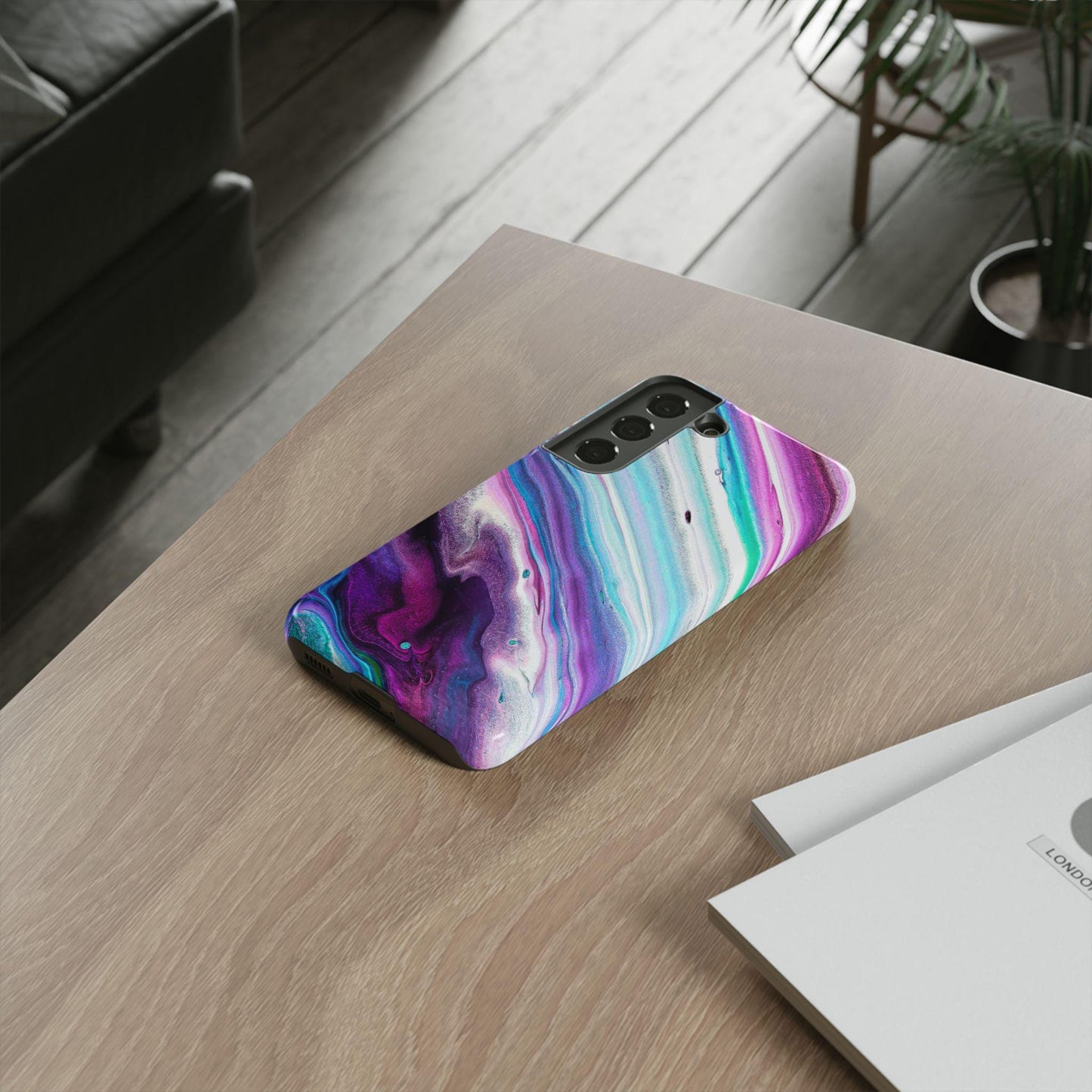 Marble Look Phone Case Multicolor Realistic Stone like Protective Case for most newer phones