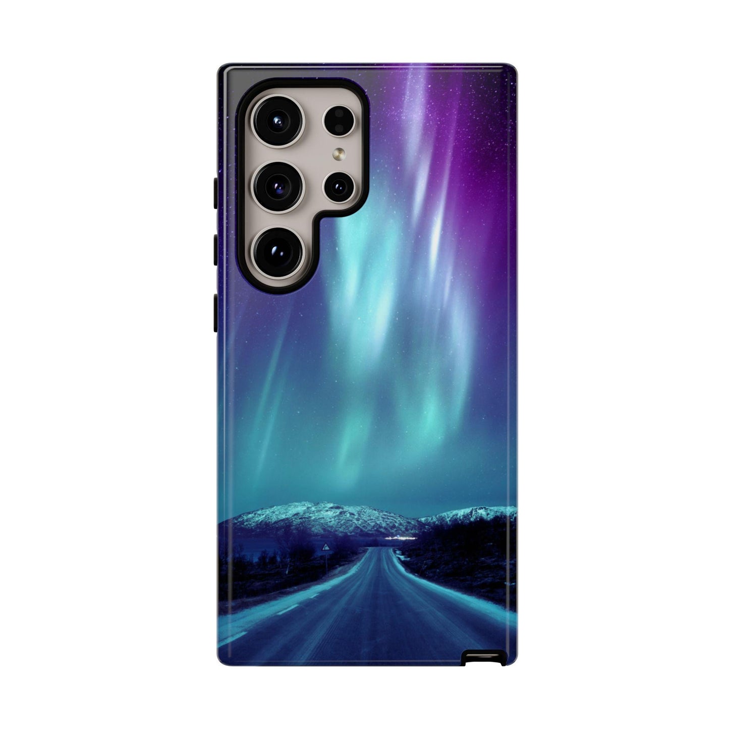 Northern Lights Phone Case - Scandinavian Design Dual Layer Phone Case Swedish Norwegian Cell Tough case