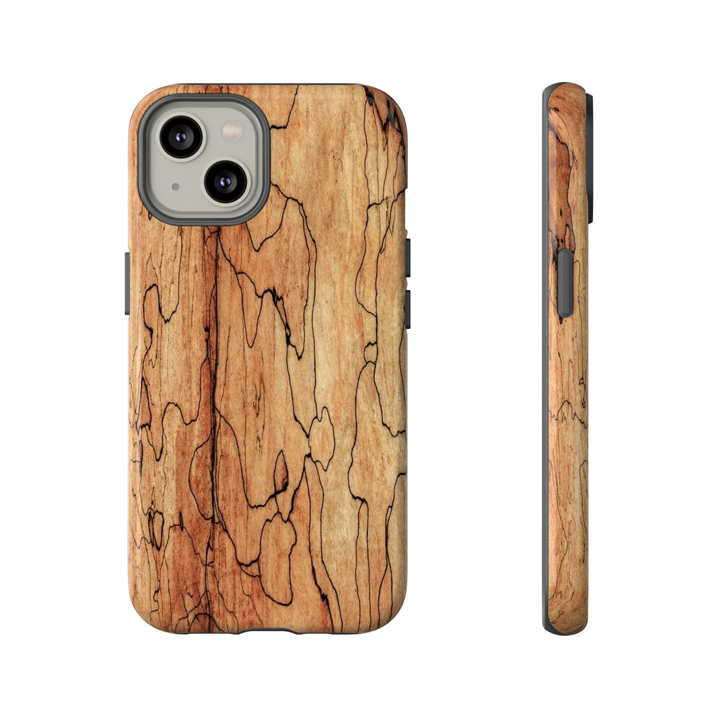 Spalted Maple Exotic Wood Look Phone Case Fashion Print Case for Most Popular Phones - Cases for Wood Workers & Exotic Wood Lovers