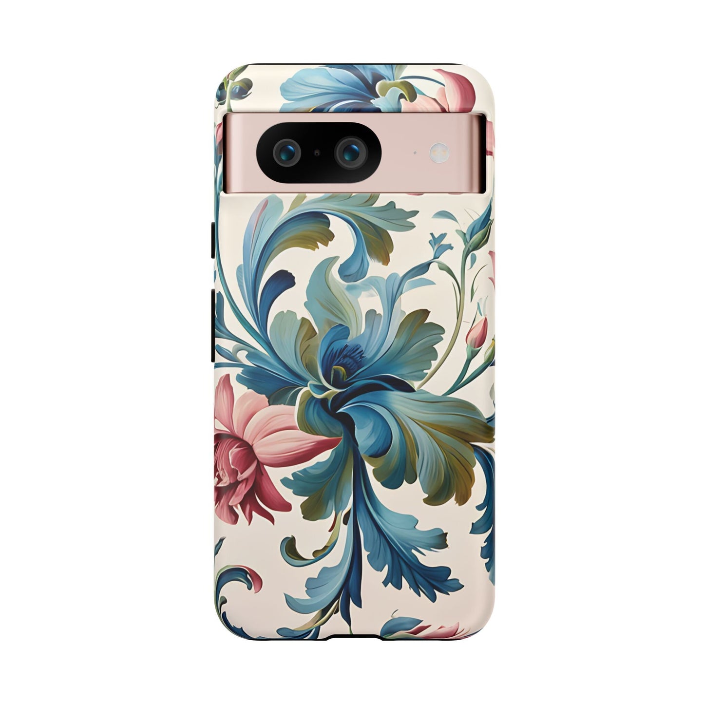 Floral Rosemaling Phone Dual Layer Cases Scandinavian Painting Telemark Tough Case