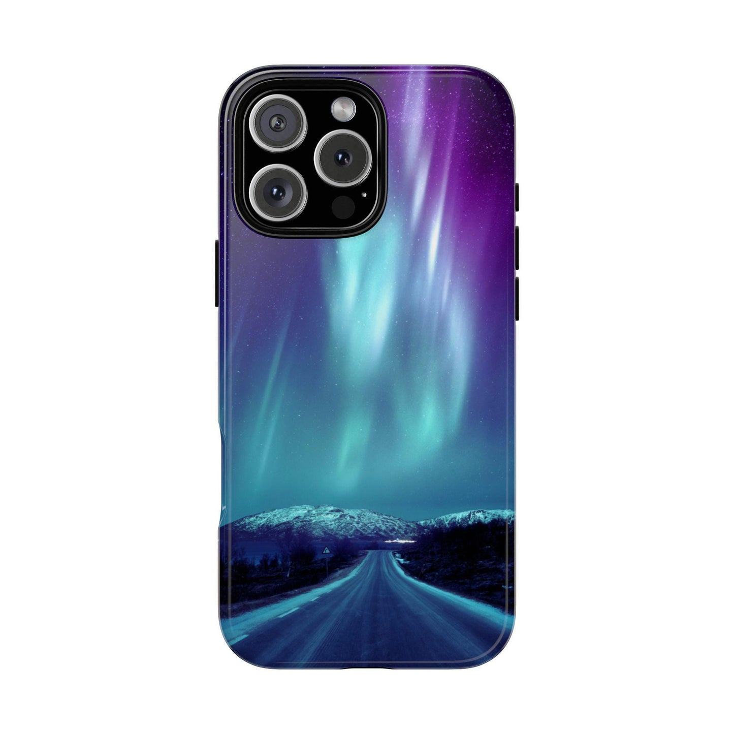 Northern Lights Phone Case - Scandinavian Design Dual Layer Phone Case Swedish Norwegian Cell Tough case