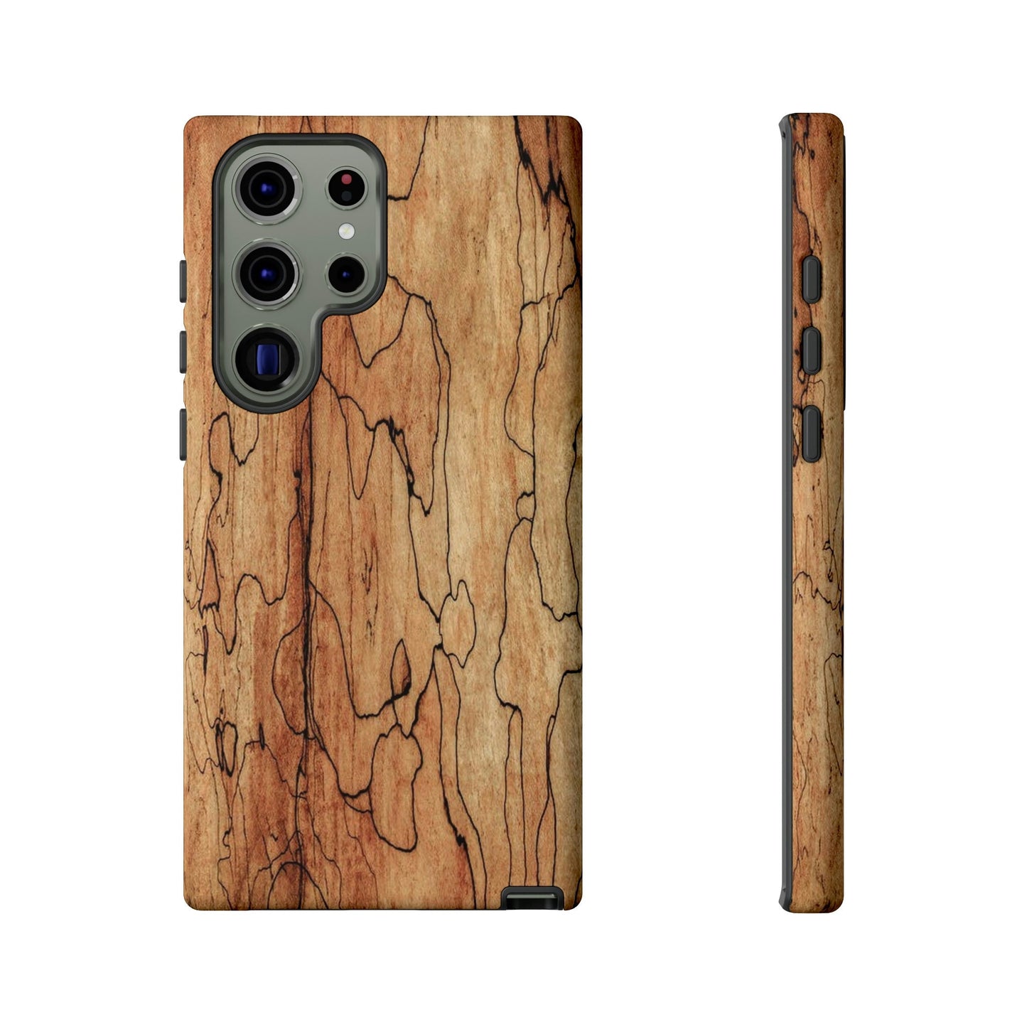 Spalted Maple Exotic Wood Look Phone Case Fashion Print Case for Most Popular Phones - Cases for Wood Workers & Exotic Wood Lovers