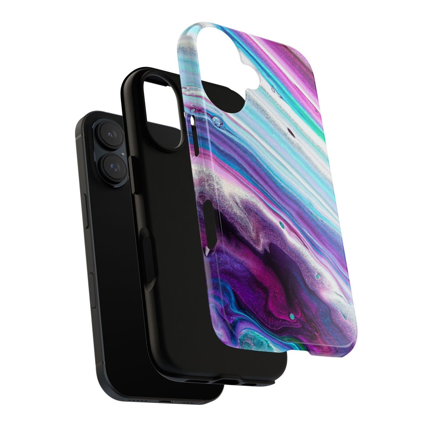 Marble Look Phone Case Multicolor Realistic Stone like Protective Case for most newer phones