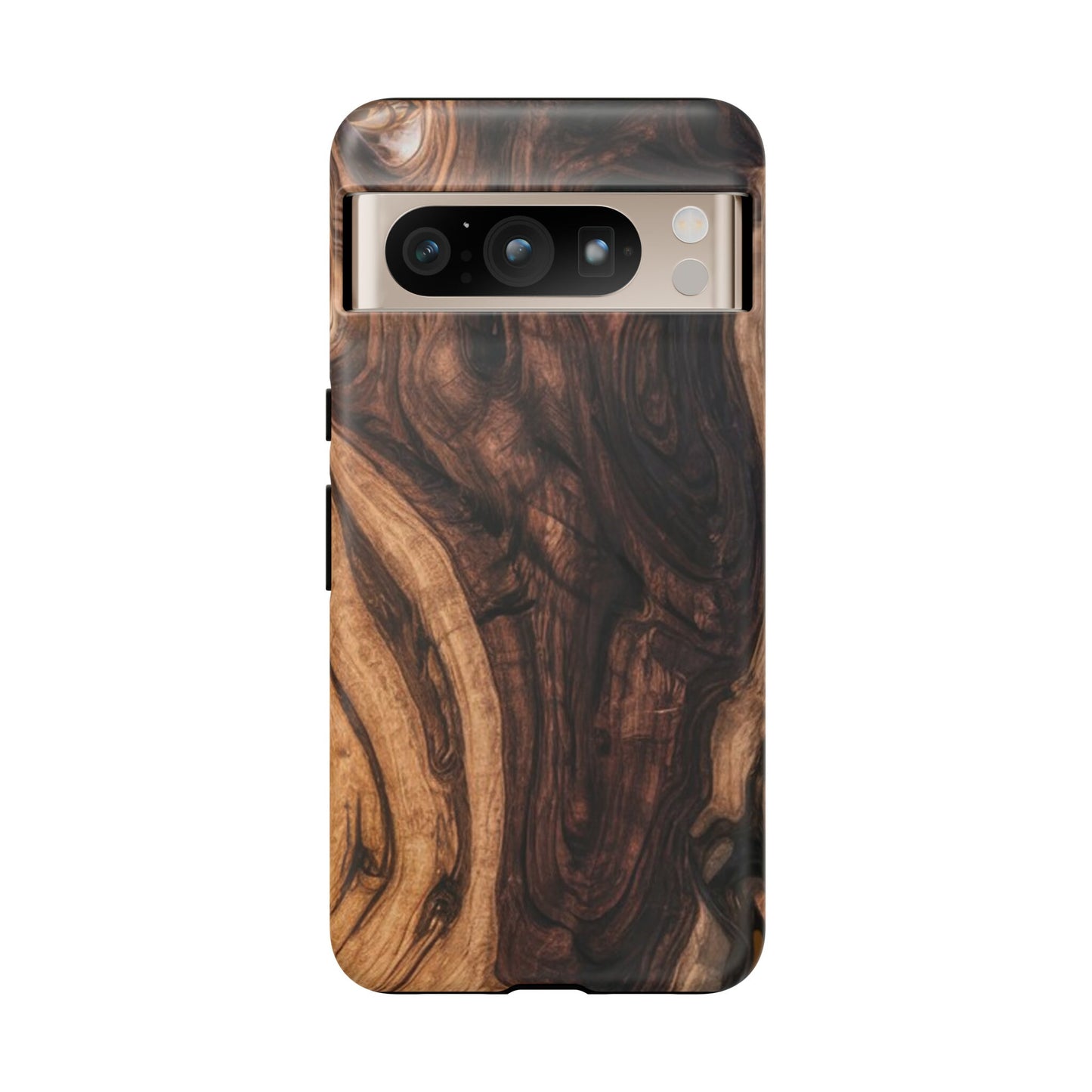 Exotic Wood Look Case for Smart Phone Scandinavian Design Phone Case Gift for Him 3D Simulated Wood Cell Phone Case