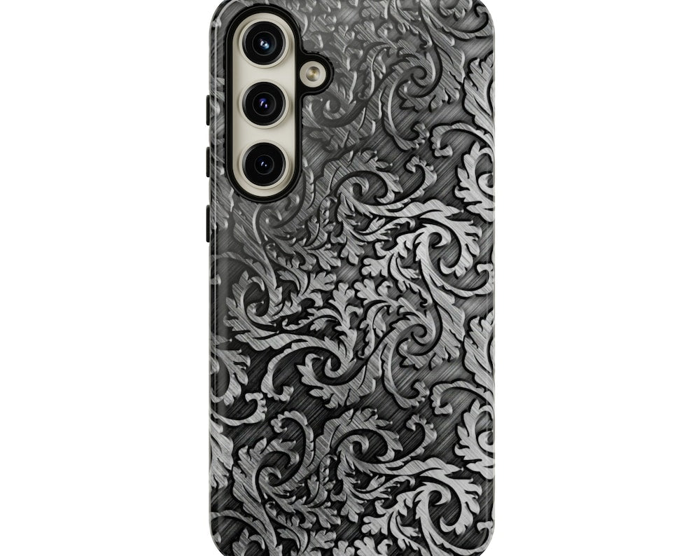 Scrollwork Machined Steel Look Case