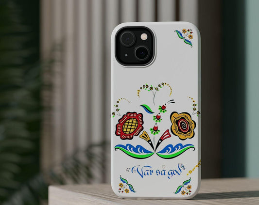 MAGSAFE Vintage Rosemaling Bergren Style Dual Layer Phone Case
